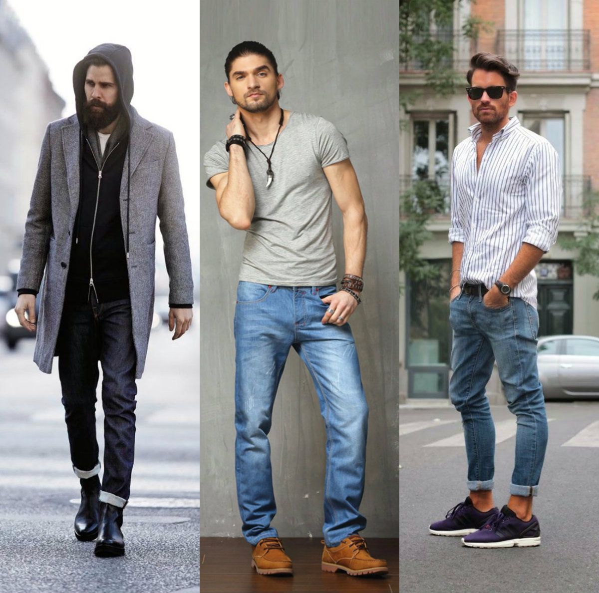 Как носить джинсы с ботинками: 37 модных образов