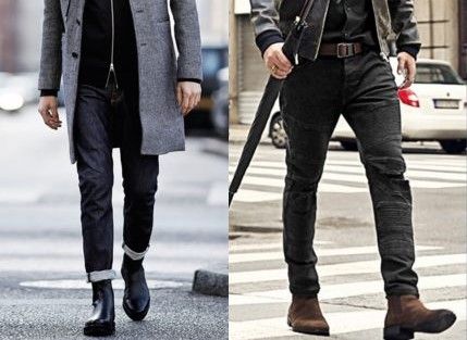 С чем носить черные джинсы мужчине зима