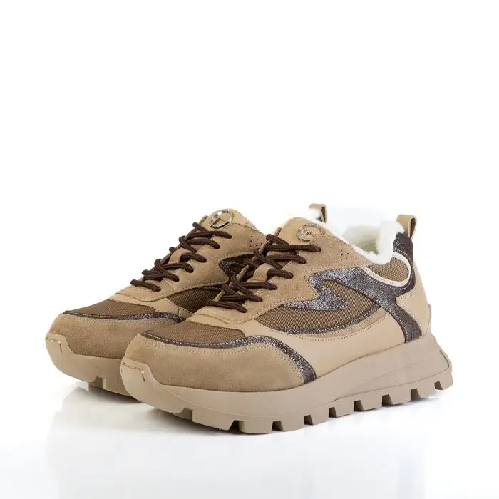 Кроссовки женские Emanuele  Gelmetti 184649 коричневый