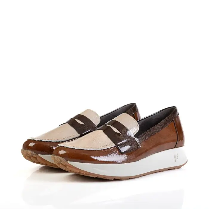 Лоферы женские PITILLOS 186352 бежевый