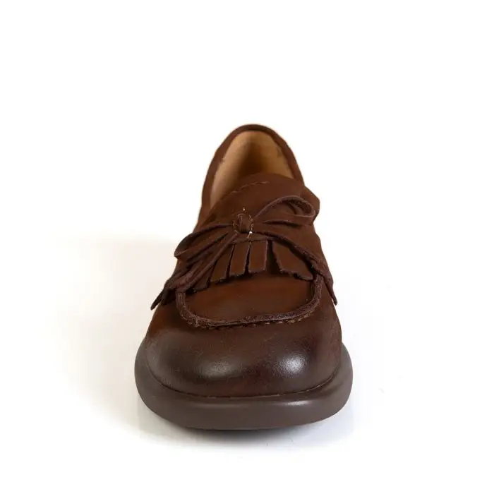 Лоферы женские MADIA MARA 187221 коричневый