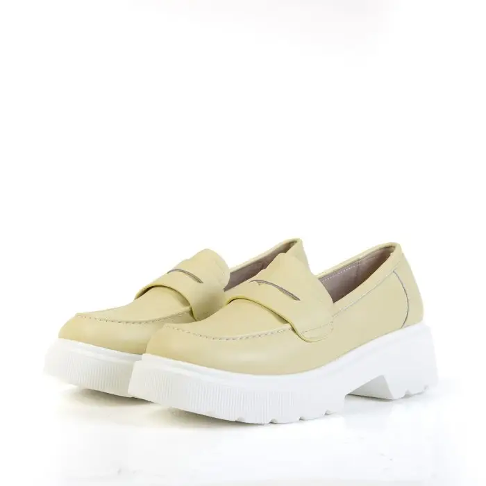 Лоферы женские Pirochi 187448 зеленый