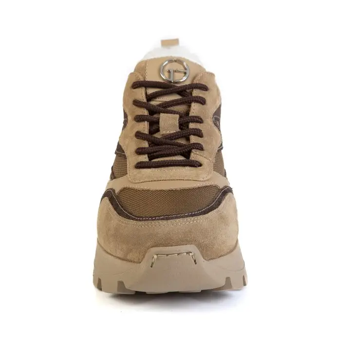 Кроссовки женские Emanuele  Gelmetti 184649 коричневый