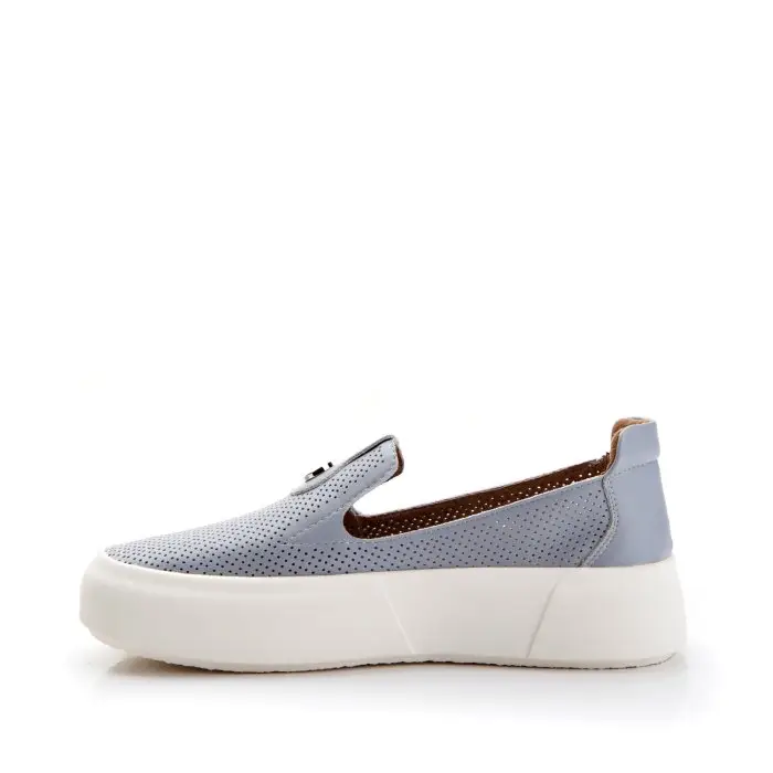 Лоферы женские Pirochi 187454 голубой