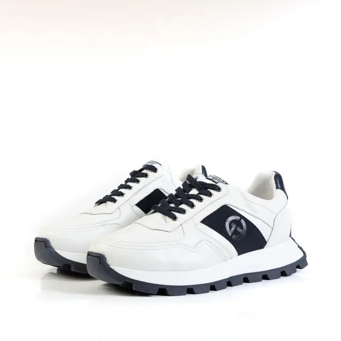 Кроссовки мужские Emanuele  Gelmetti 187854 белый