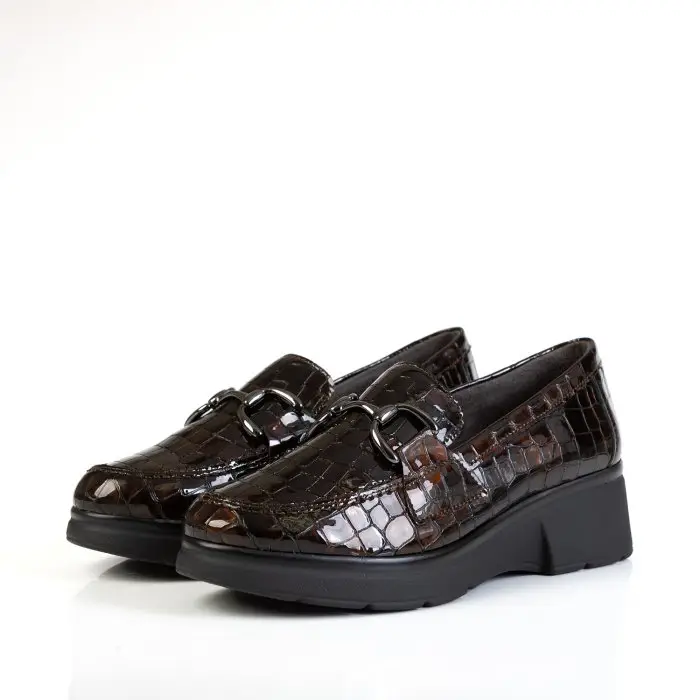 Лоферы женские PITILLOS 186302 коричневый