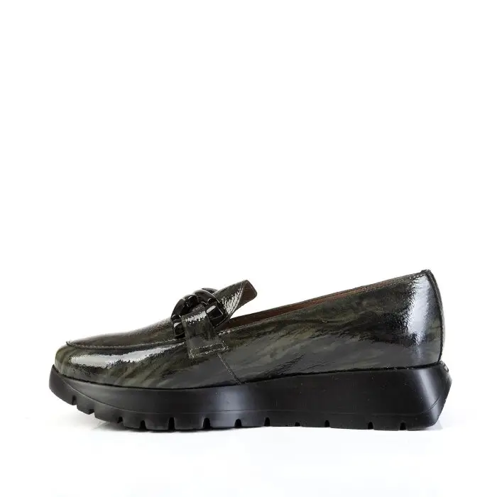 Лоферы женские Wonders 186238 зеленый