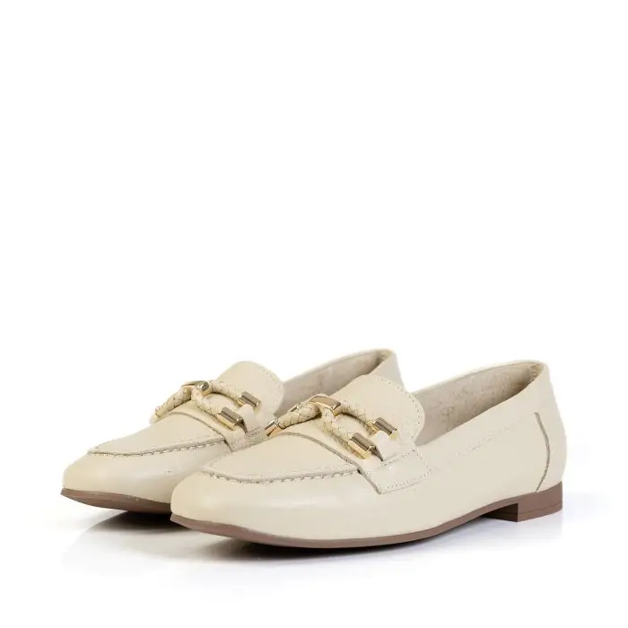 Лоферы женские PITILLOS 188260 бежевый