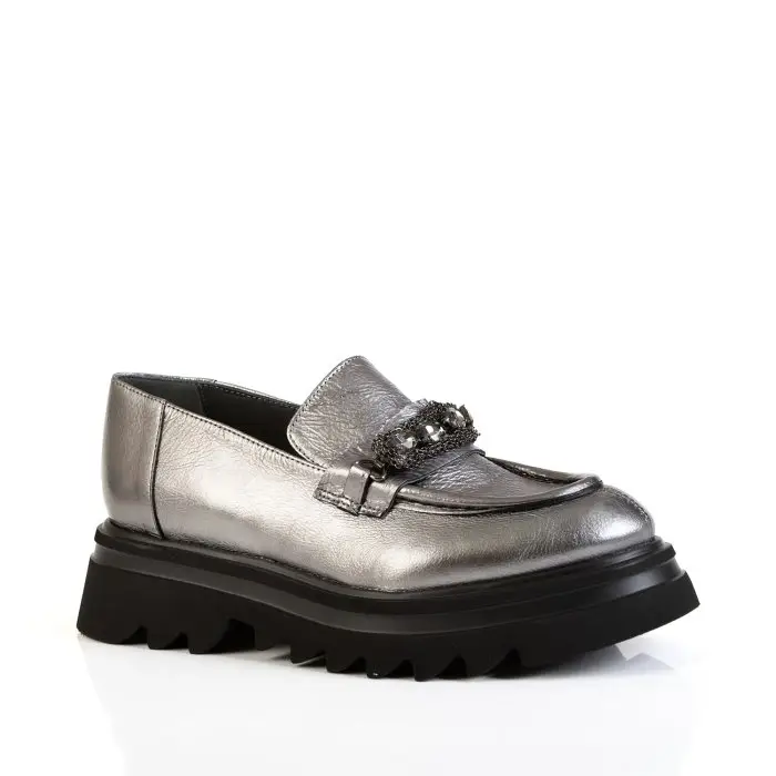 Лоферы женские Fru.it 185223 серебряный