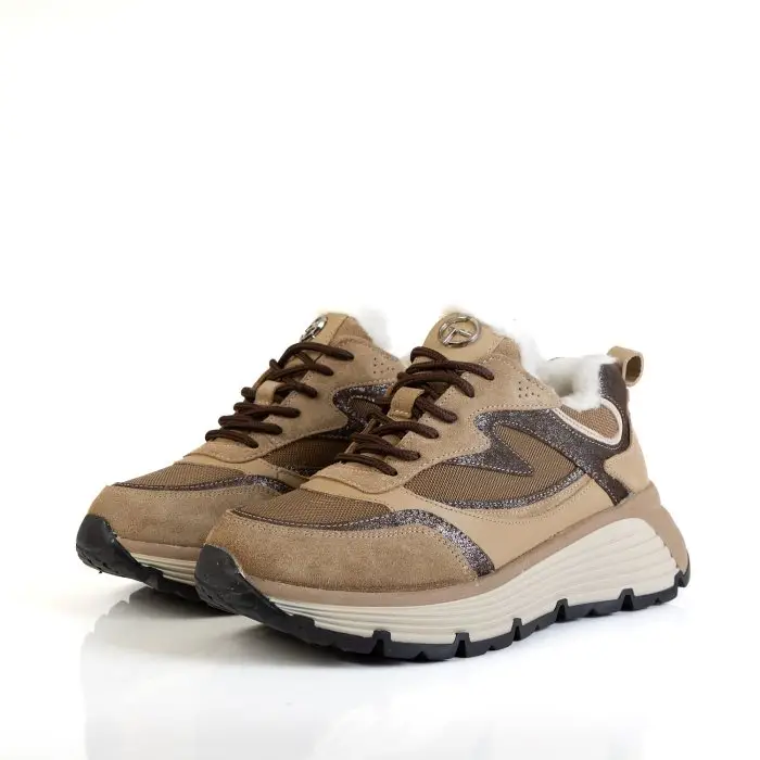 Кроссовки женские Emanuele  Gelmetti 184650 коричневый