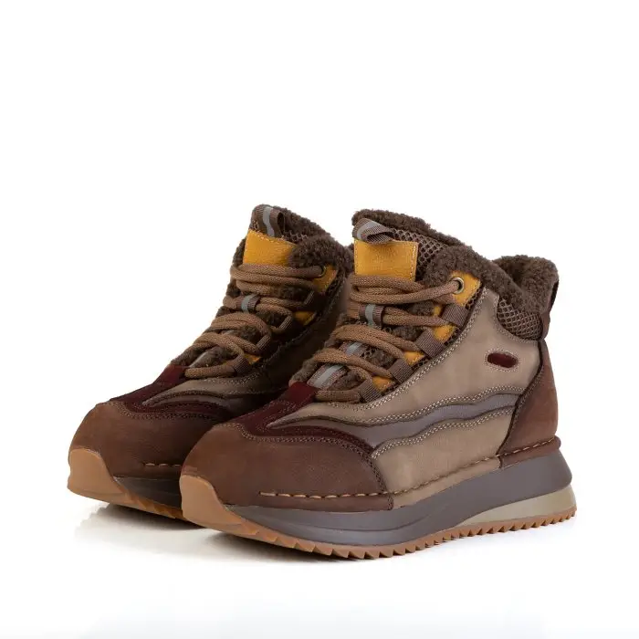 Кроссовки женские PAOLO MORO 185976 коричневый