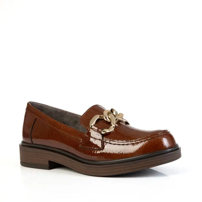 Лоферы женские PITILLOS 186314 коричневый