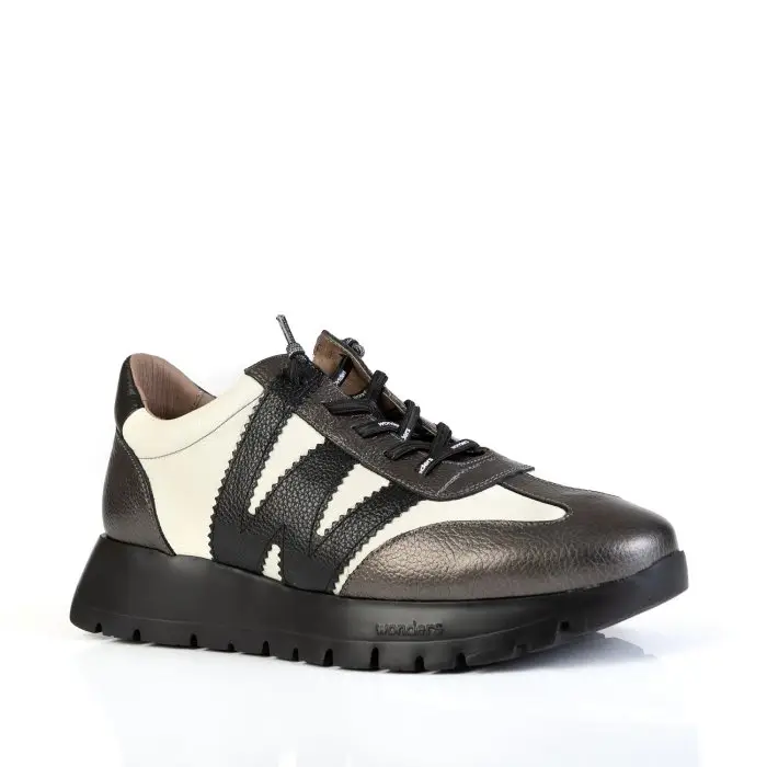 Кроссовки женские Wonders 186205 серебряный