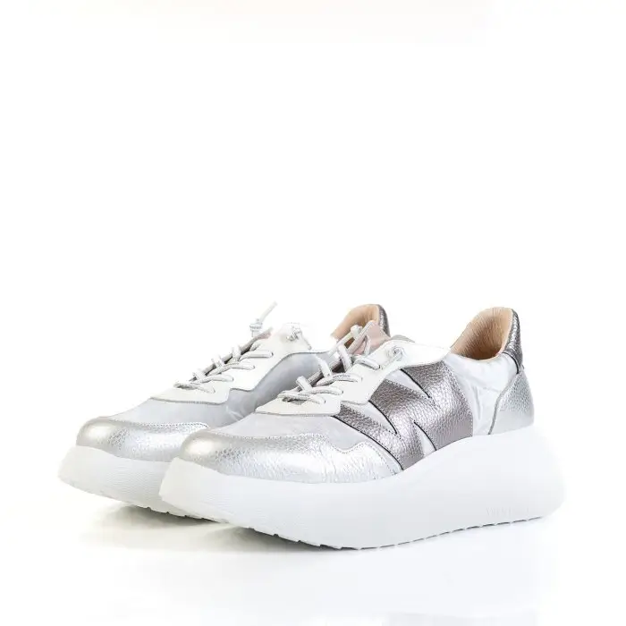 Кроссовки женские Wonders 187955 серебряный