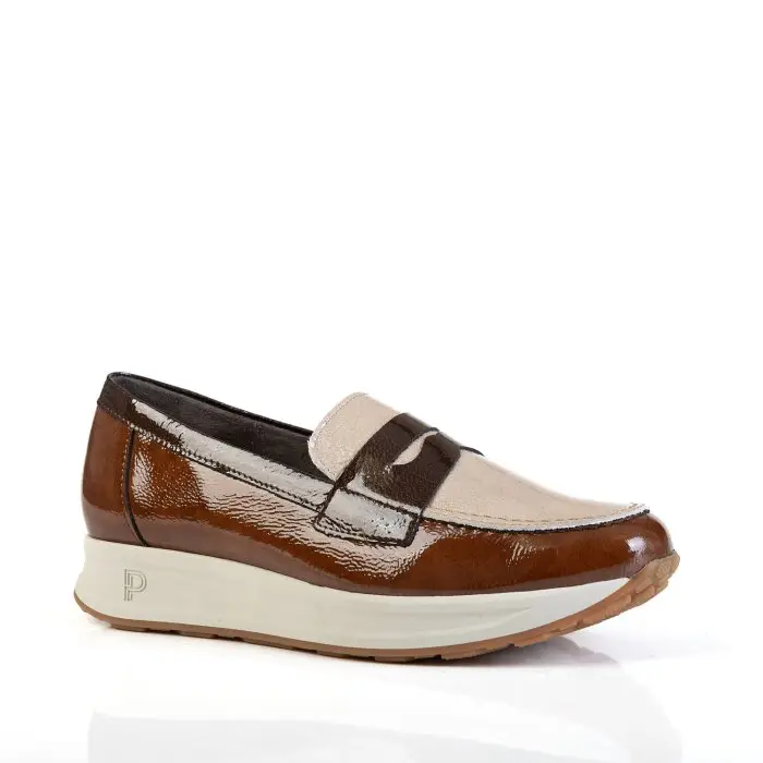 Лоферы женские PITILLOS 186352 бежевый