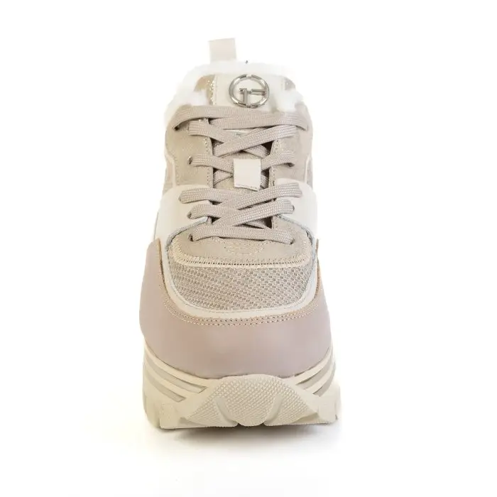 Кроссовки женские Emanuele  Gelmetti 184674 бежевый