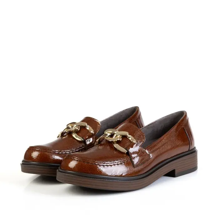 Лоферы женские PITILLOS 186314 коричневый