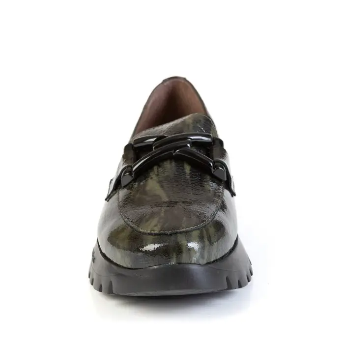 Лоферы женские Wonders 186238 зеленый