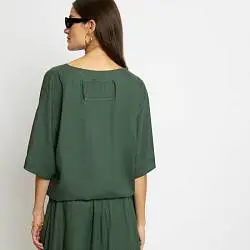 Блуза женская ElectraStyle 165596 зеленый