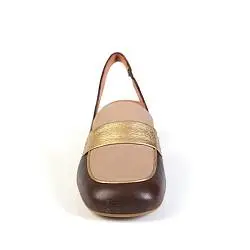 Лоферы женские LES VENUES 188740 бежевый