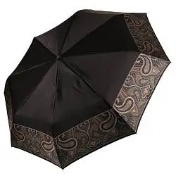 Зонт женский  автомат 3 сложения Fabretti 167614 черный