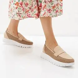 Лоферы женские Wonders 187923 бежевый