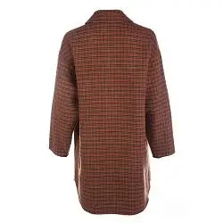 Пальто короткое женское YERSE 171046 коричневый