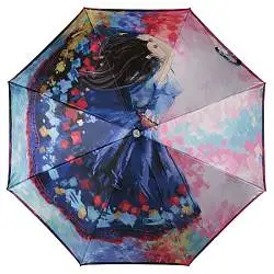 Зонт жен облегченный автомат 3 сложения Fabretti 169334
