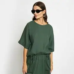 Блуза женская ElectraStyle 165596 зеленый