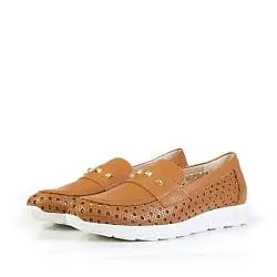 Лоферы женские PITILLOS 188237 коричневый