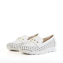 Лоферы женские PITILLOS 188236 белый