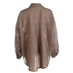 Рубашка женская LanLan 175361 коричневый