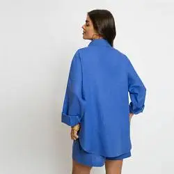 Блуза женская ElectraStyle 165780 синий