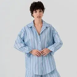 Рубашка женская PRIMP 182002 голубой