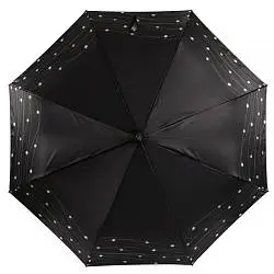 Зонт женский  автомат 3 сложения Fabretti 167615 черный