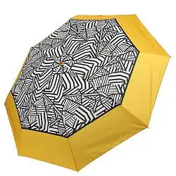 Зонт жен облегченный автомат 3 сложения Fabretti 167601 желтый