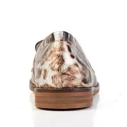 Лоферы женские Wonders 188296 серебряный